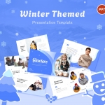 Glaciere Winter Themed Presentation PowerPoint