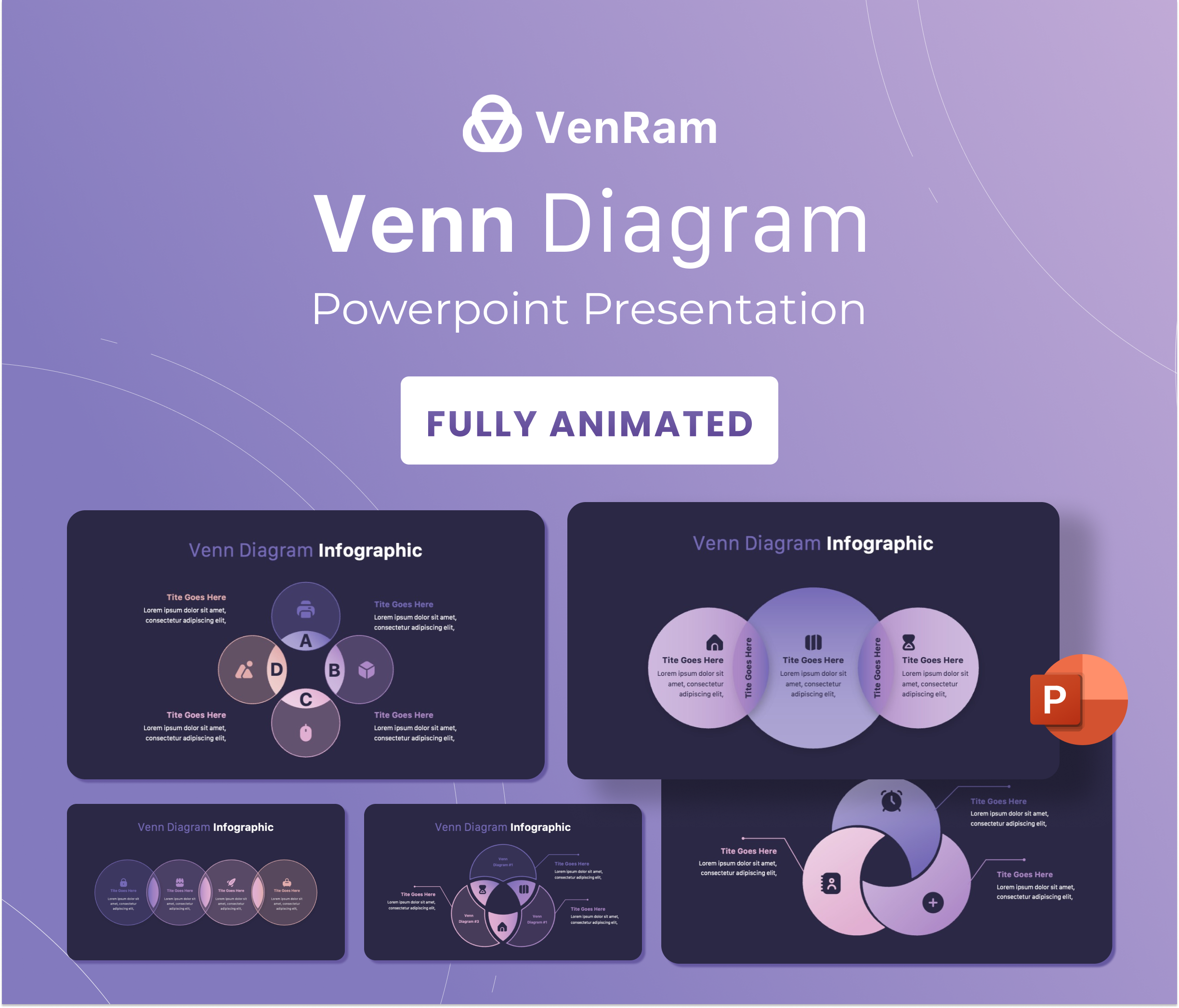 VenRam-Venn diagram PPTX Template