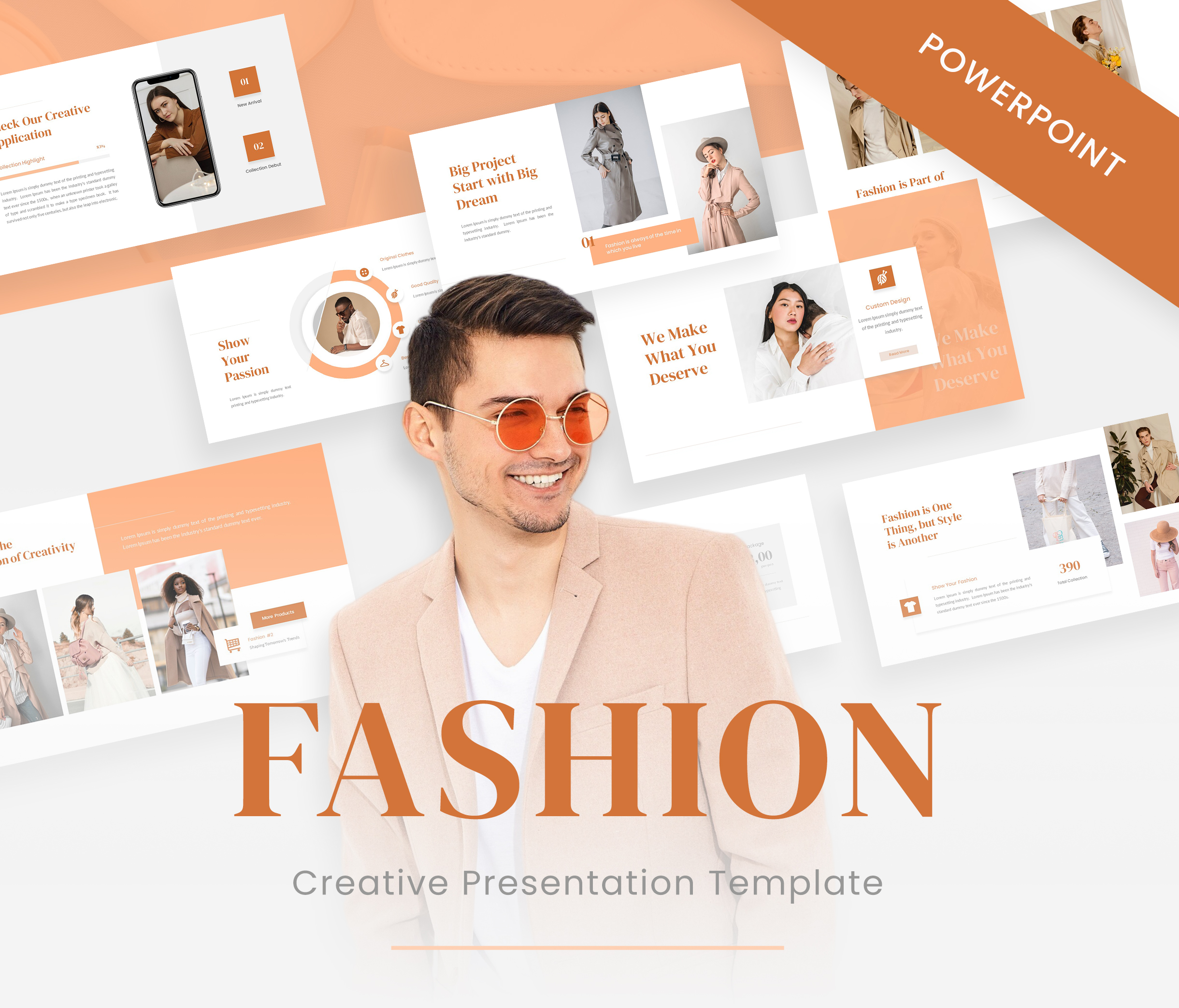 Fashion Presentation Template PPTX