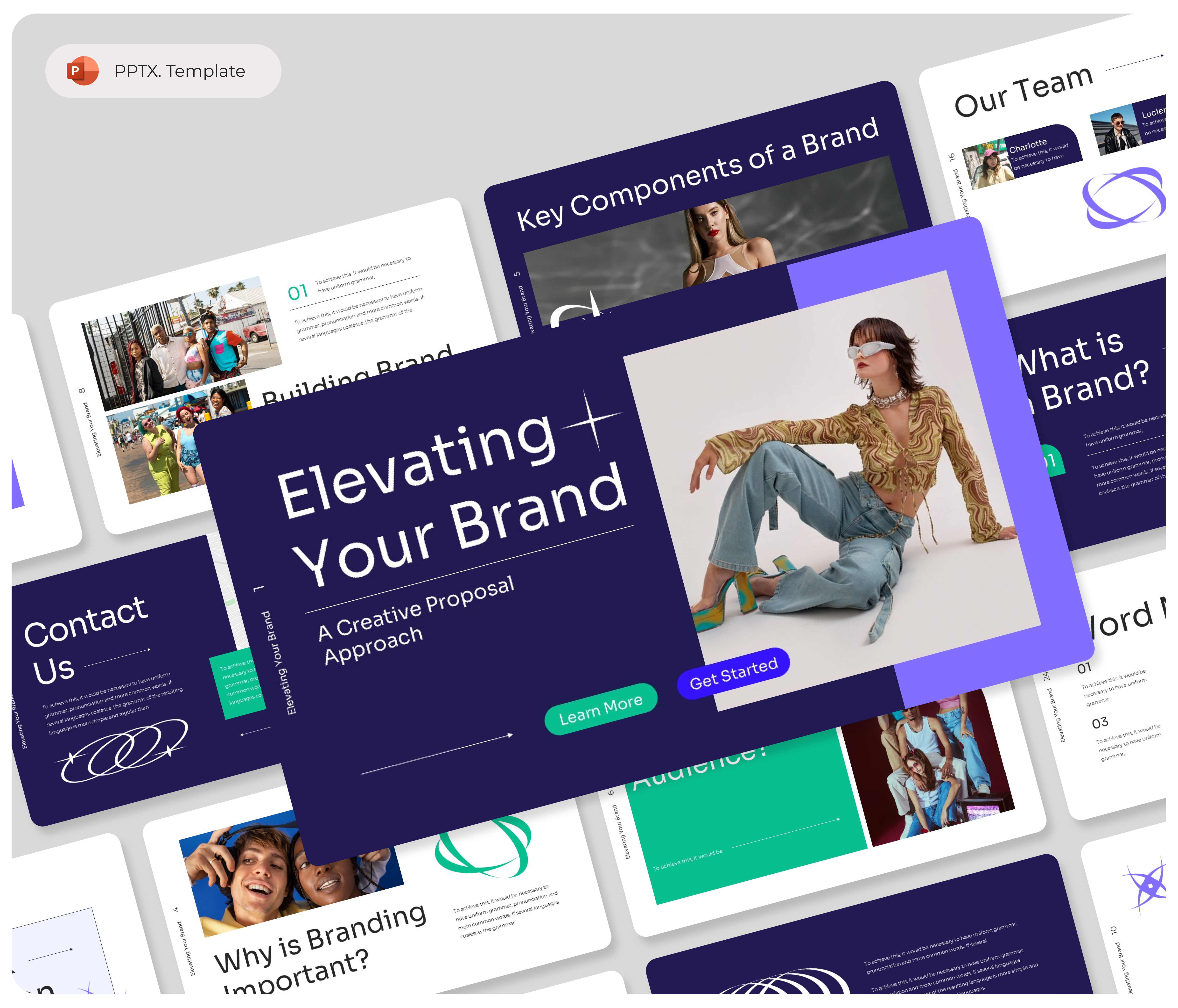 Elevating Your Brand PowerPoint Presentation Template