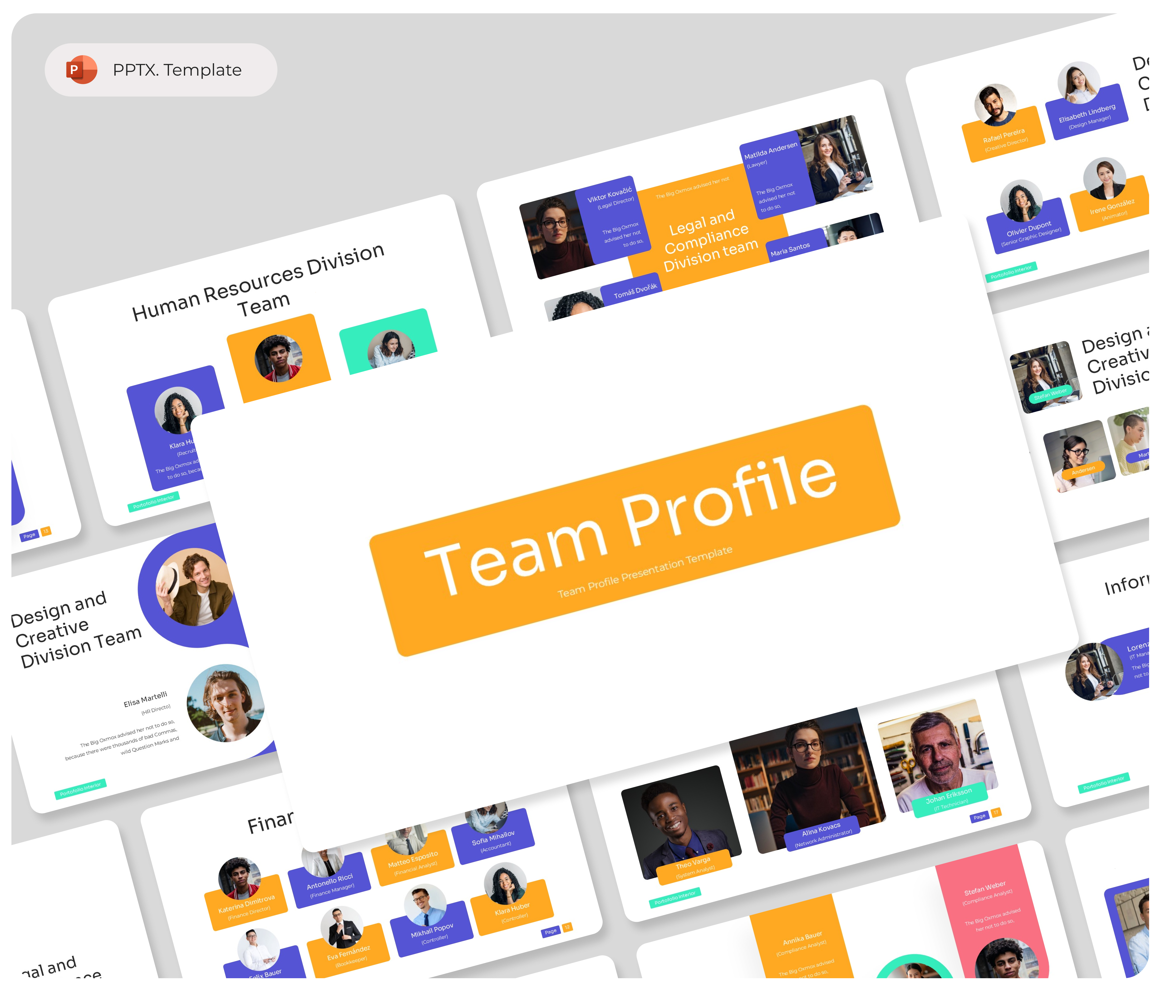 Team Profile – PowerPoint Presentation Template