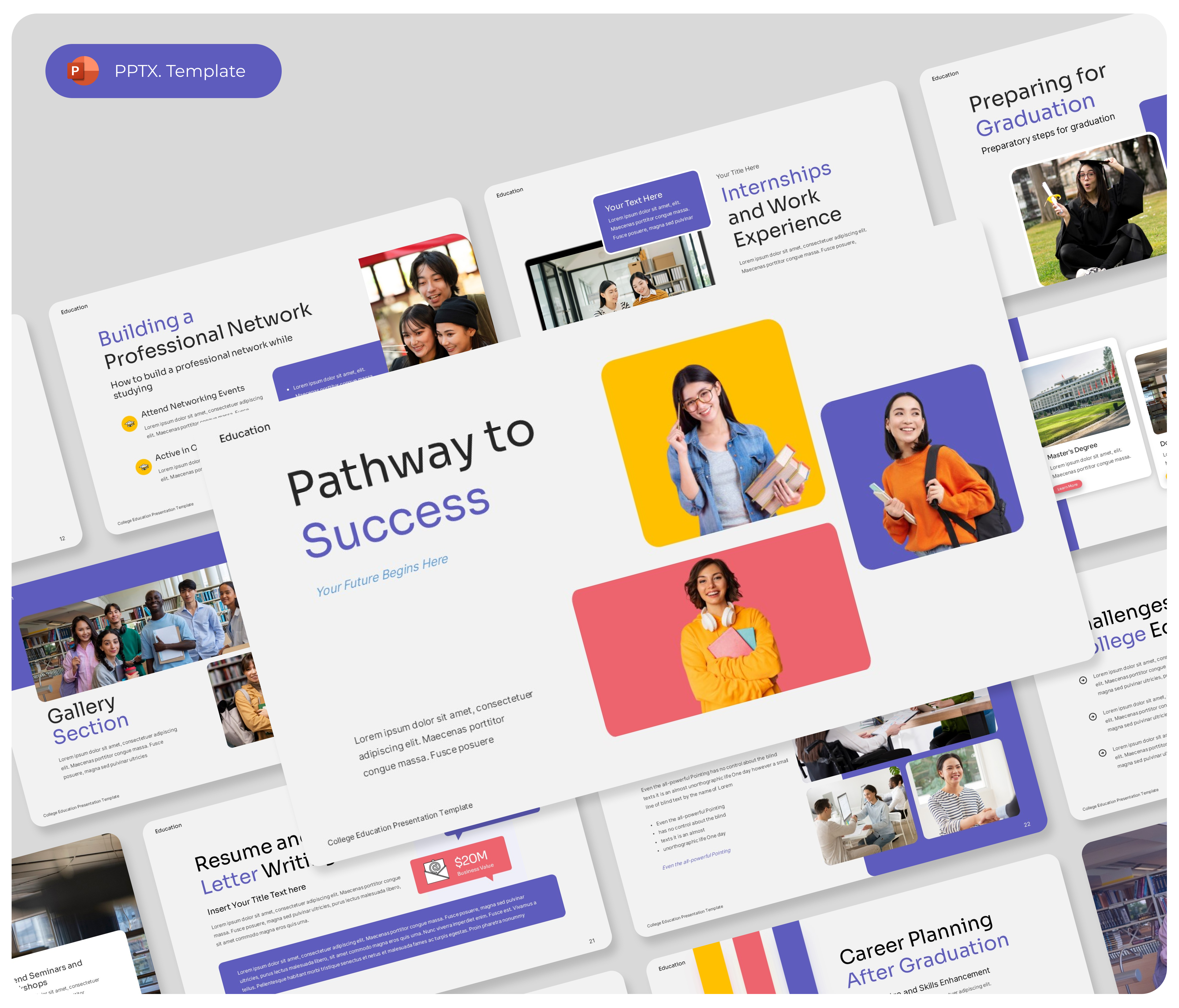 Pathway to Success PowerPoint Presentation Template