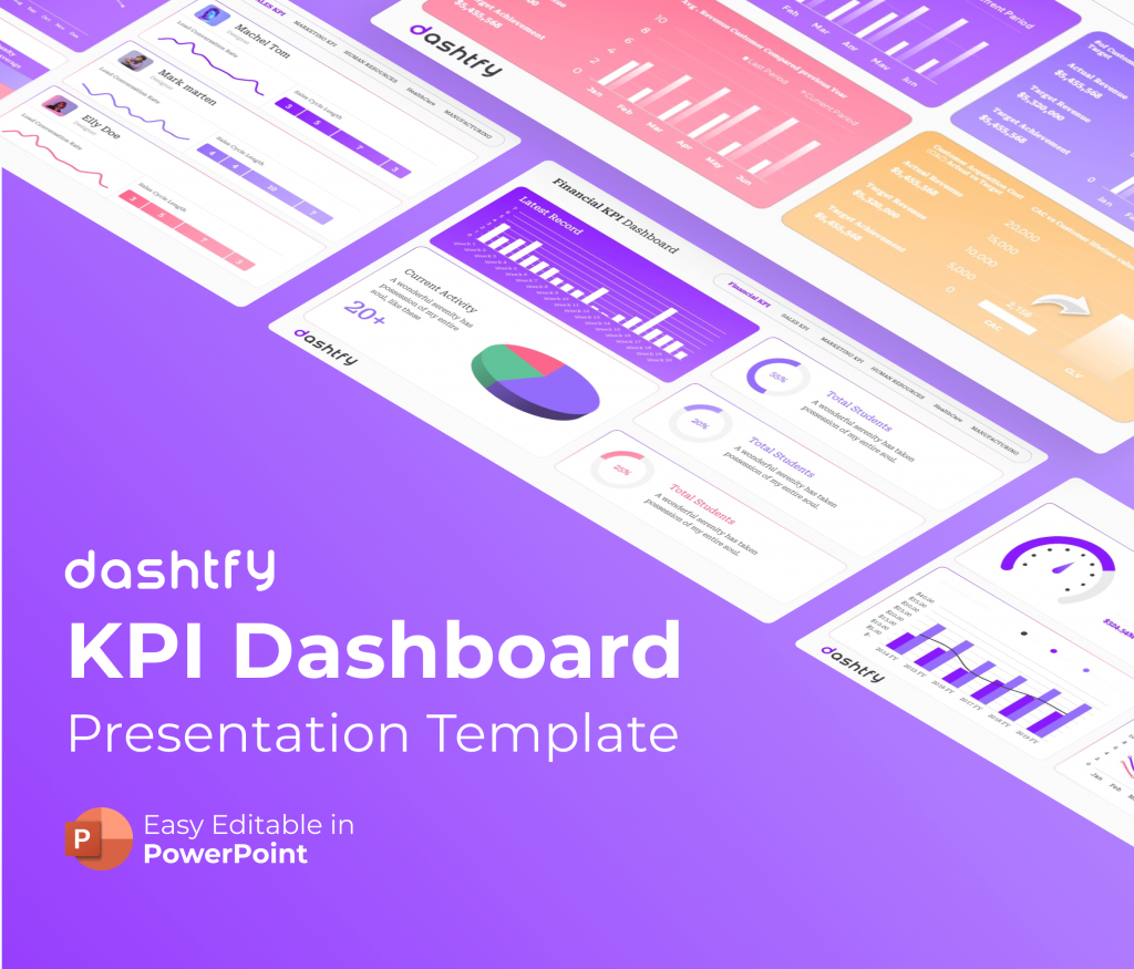 Dashtfy- KPI Dashboard PowerPoint Presentation | Premast