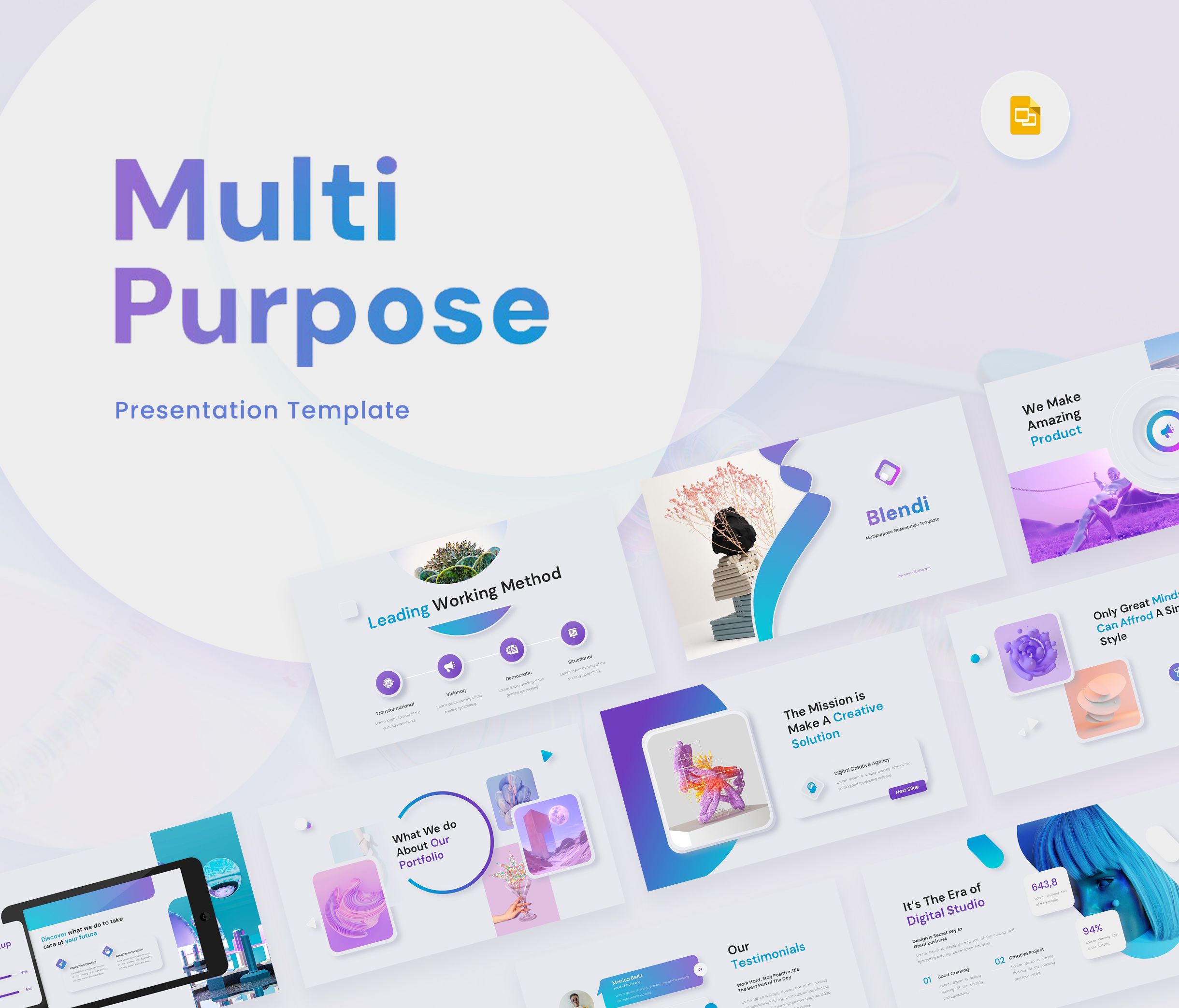 Blendi- Multipurpose Google slides Presentation Template