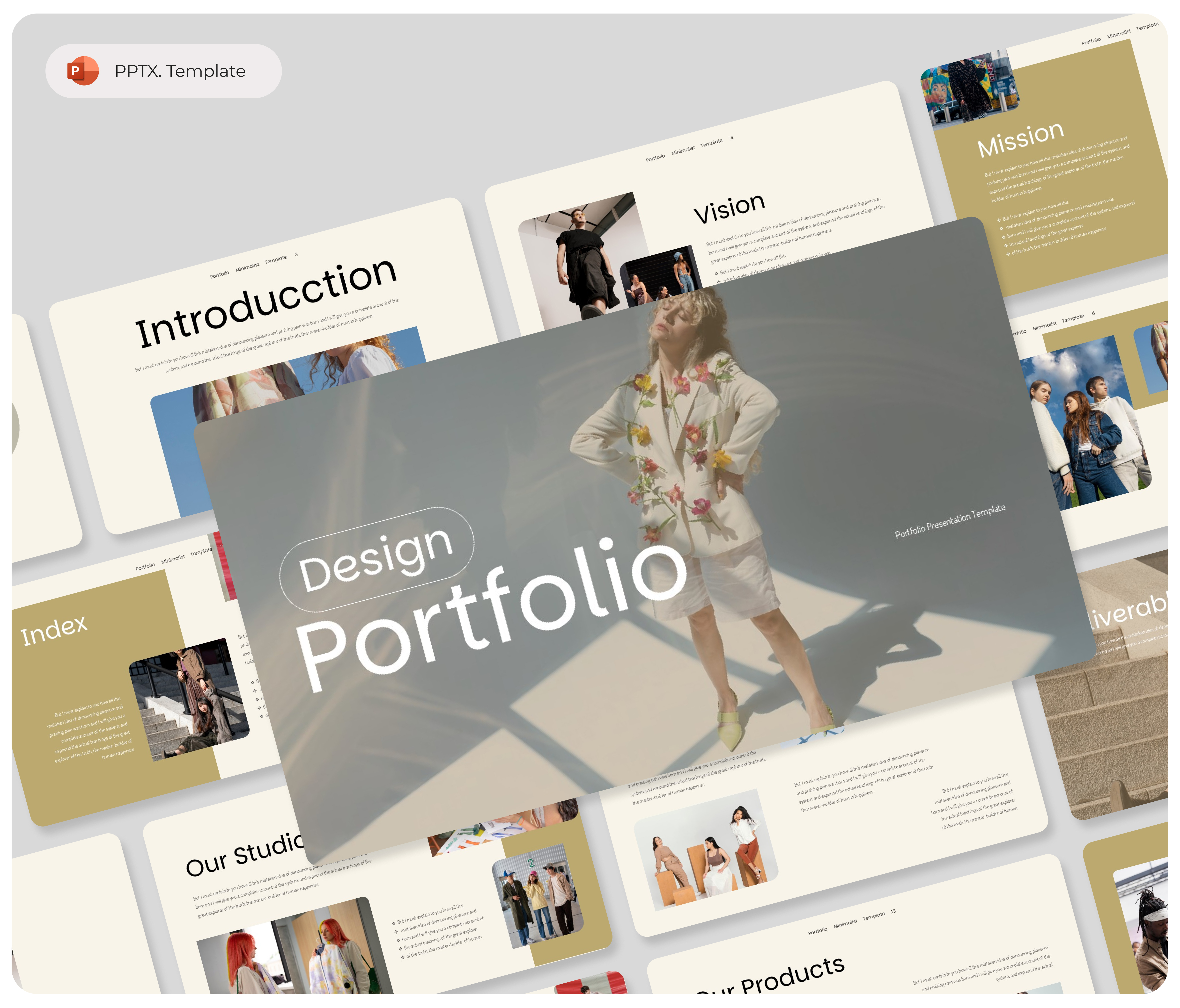 Design Portfolio PowerPoint Presentation Template