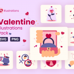 16 Valentines Illustration Pack