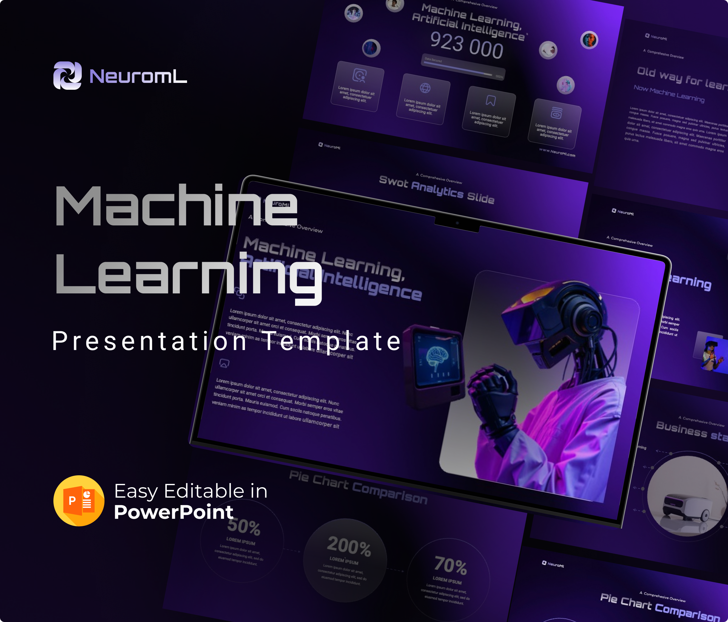 NeuroMi- Machine Learning PowerPoint Template