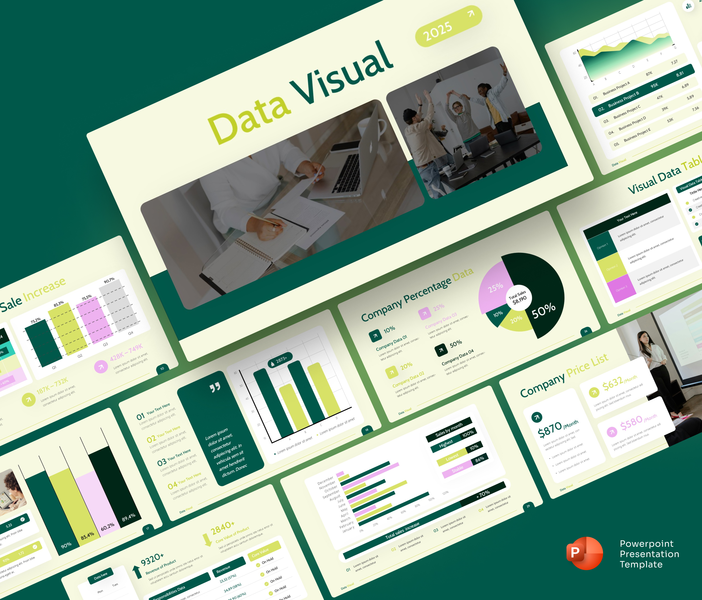 Data Visual PowerPoint Presentation Template