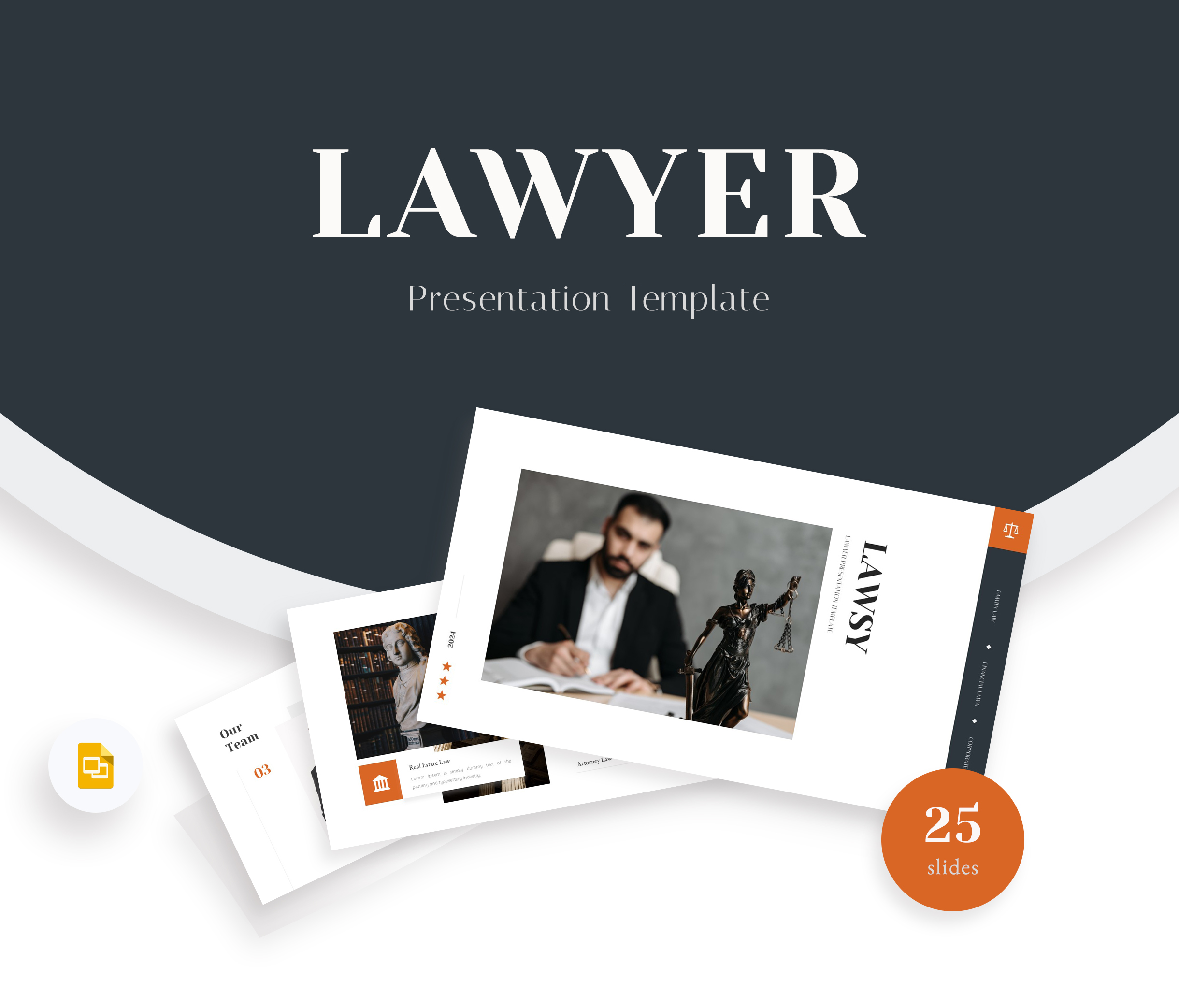 Lawsy- Lawyer Google Slides Presentation