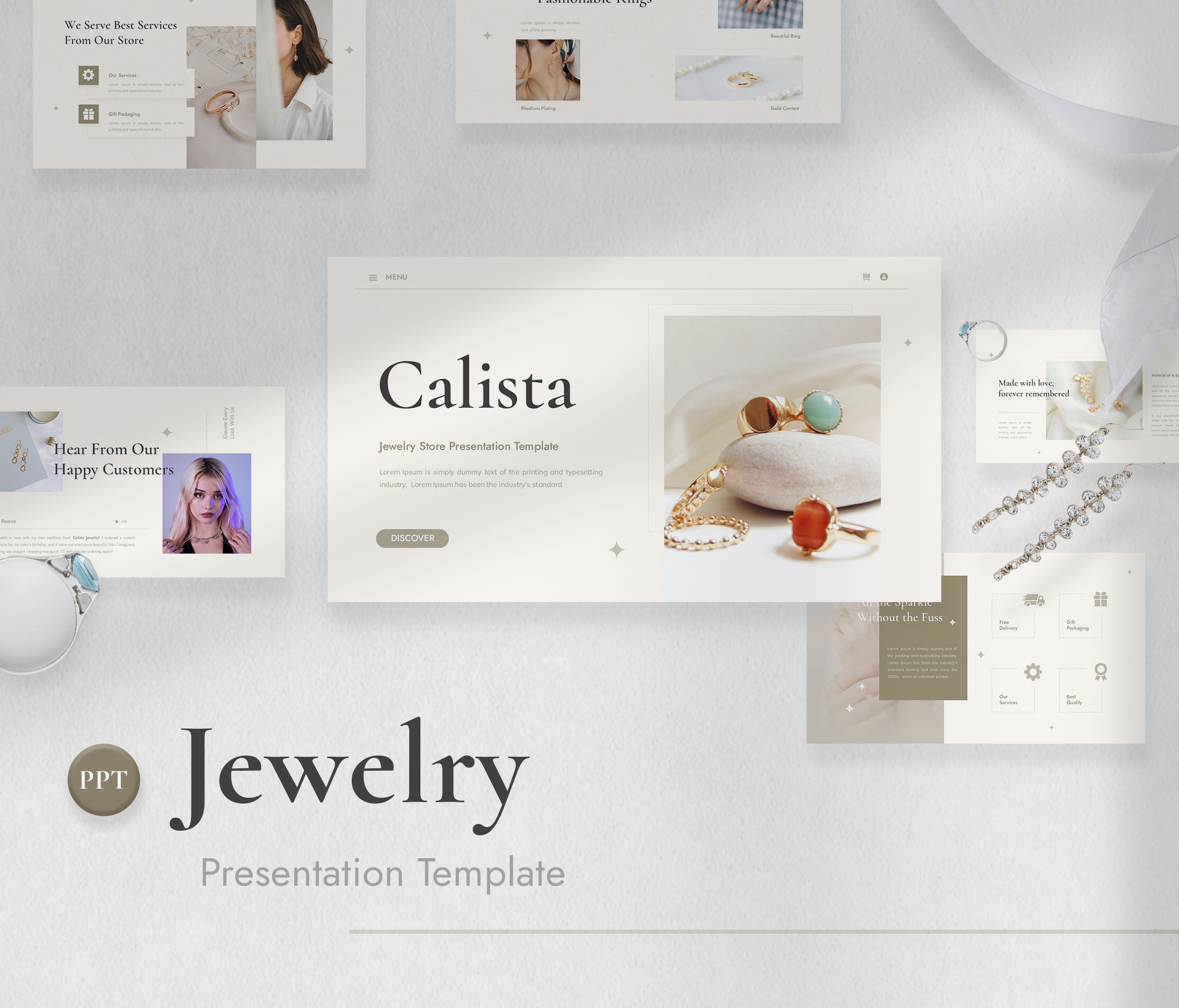 Jewelry Presentation PowerPoint Template