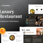 La Grandeur- Luxury Food PowerPoint Presentation Template