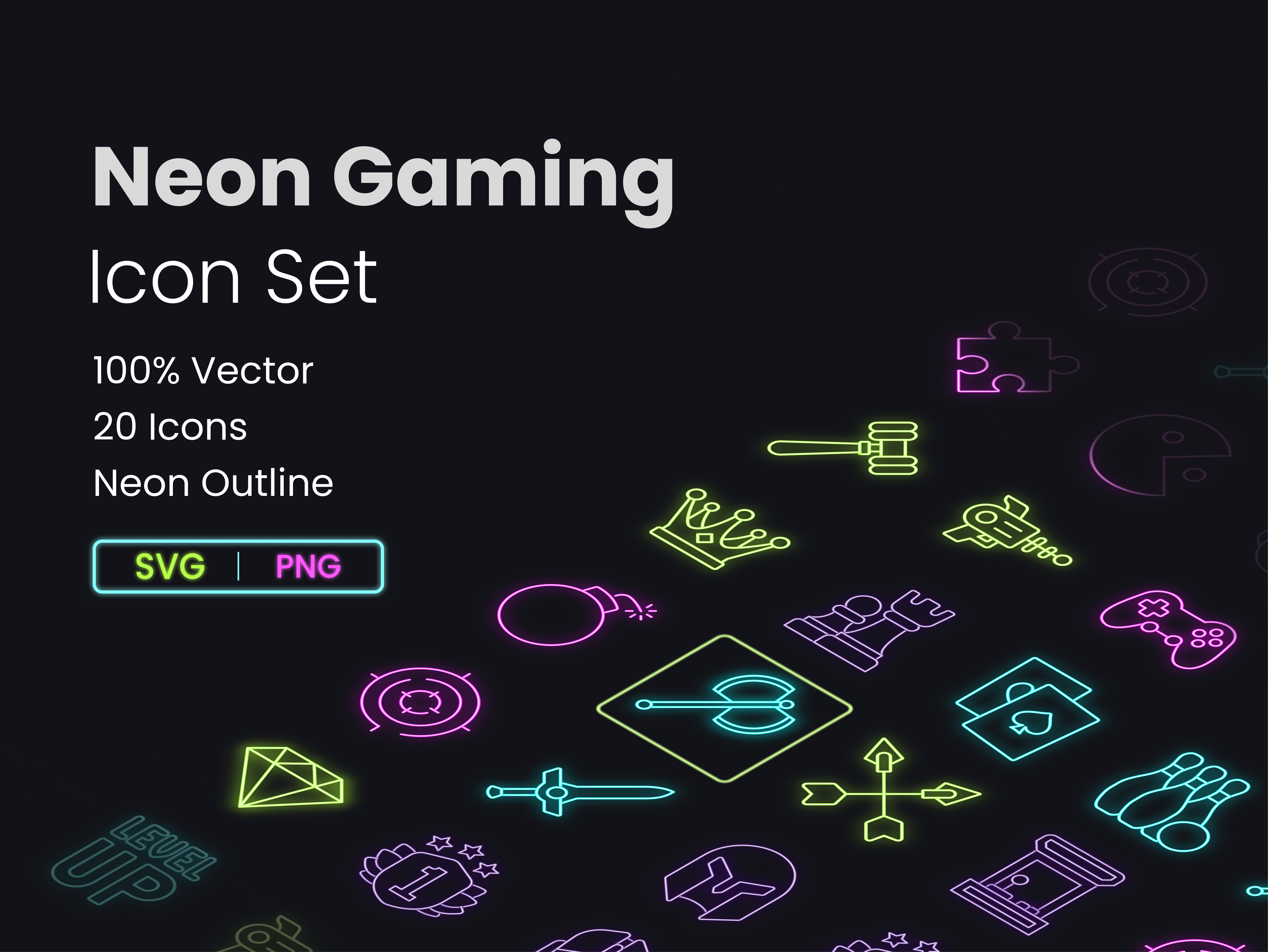 20 Gaming Icon set