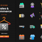 20 Sales & Commerce Icon pack