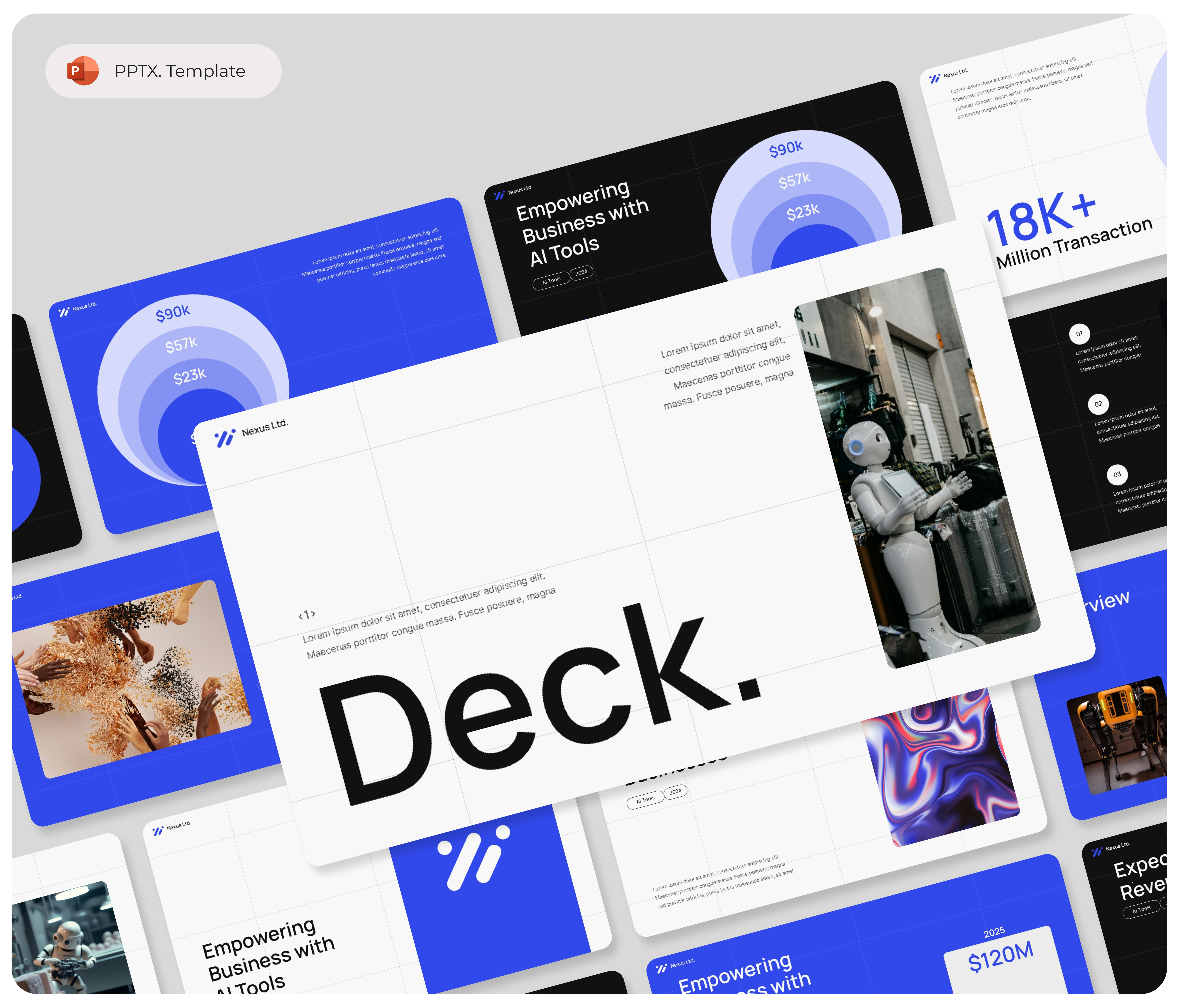 Ai Business deck PowerPoint Template