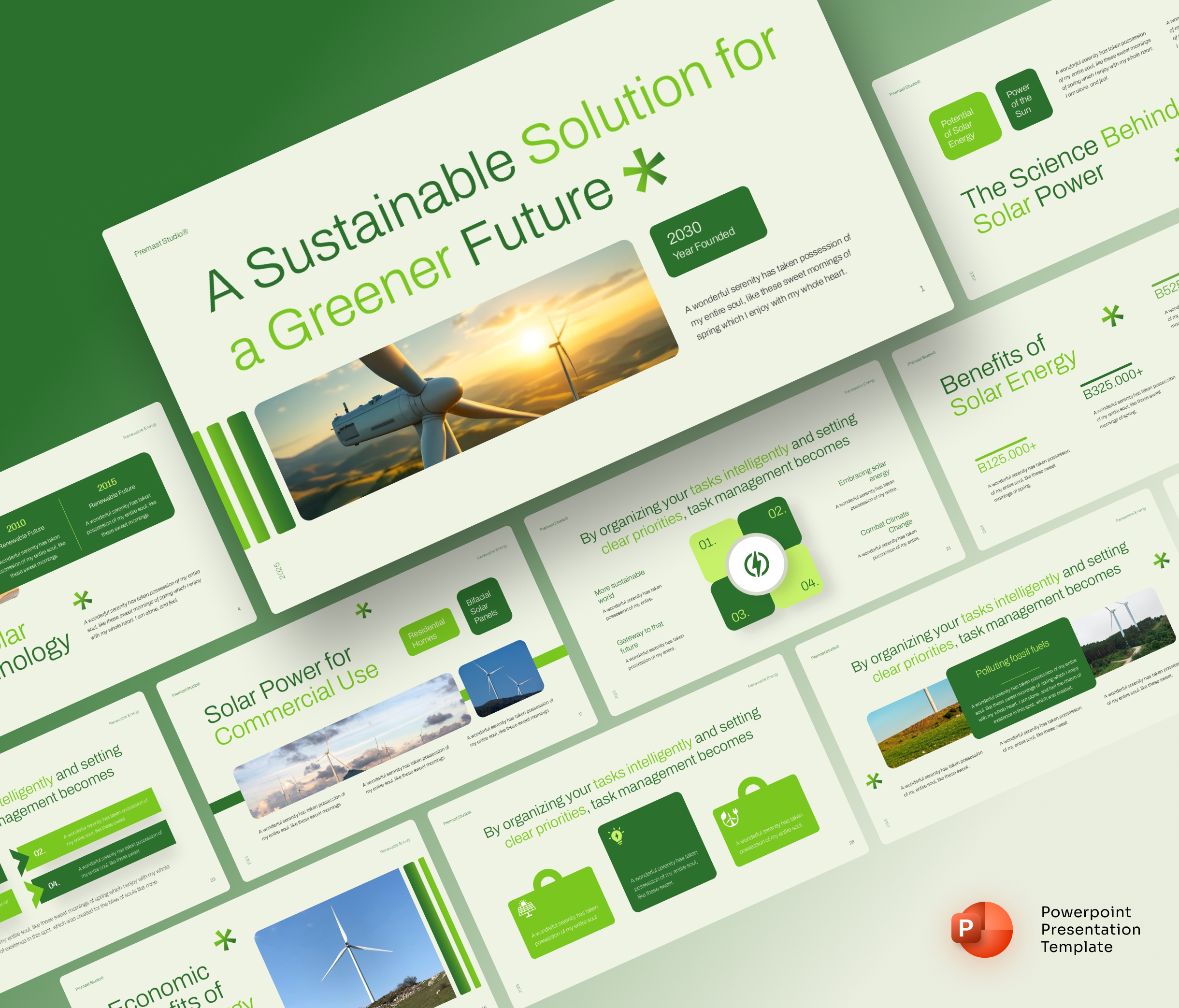 Green Energy Presentation PowerPoint Template