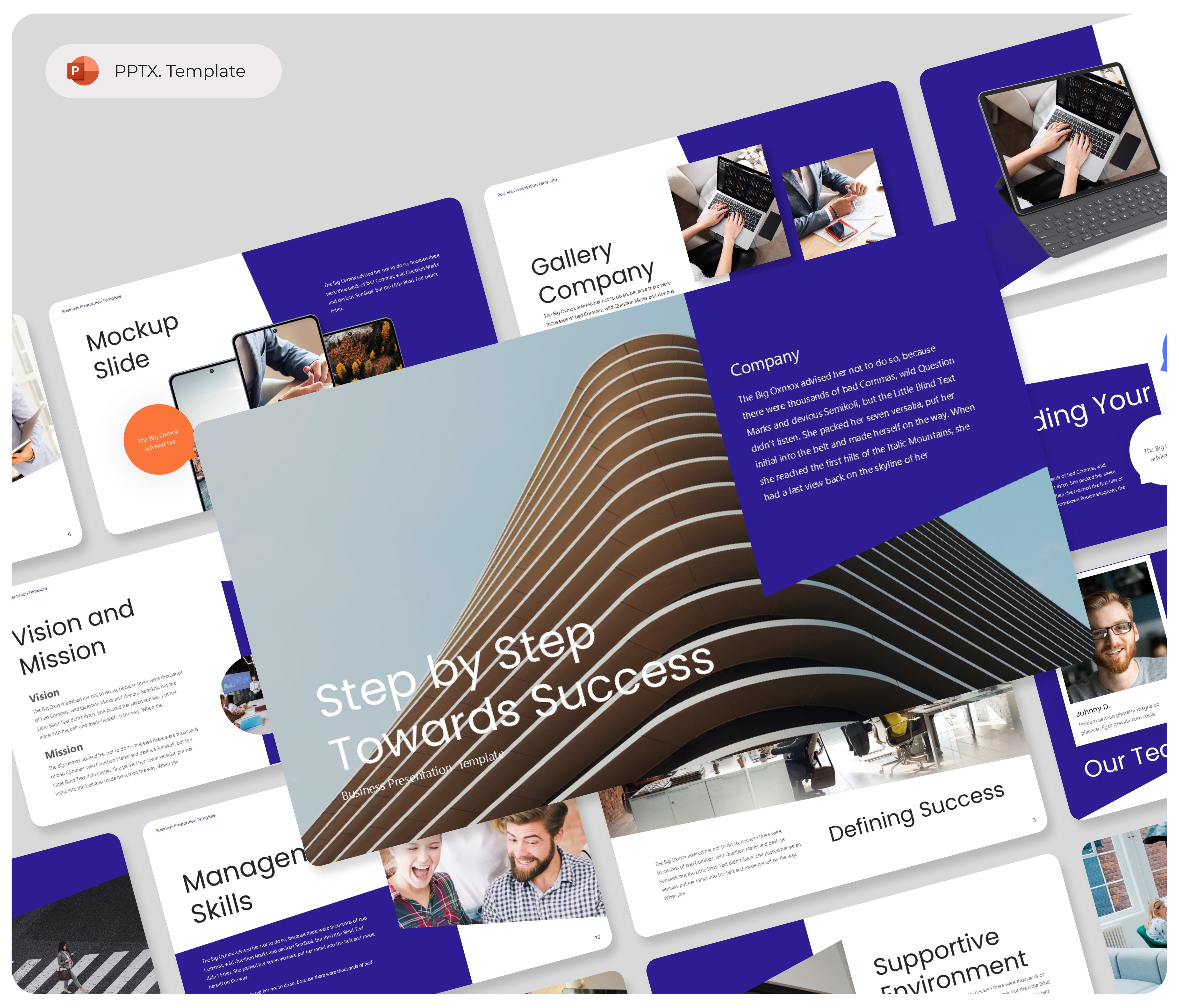 Step by Step Towards Success PowerPoint