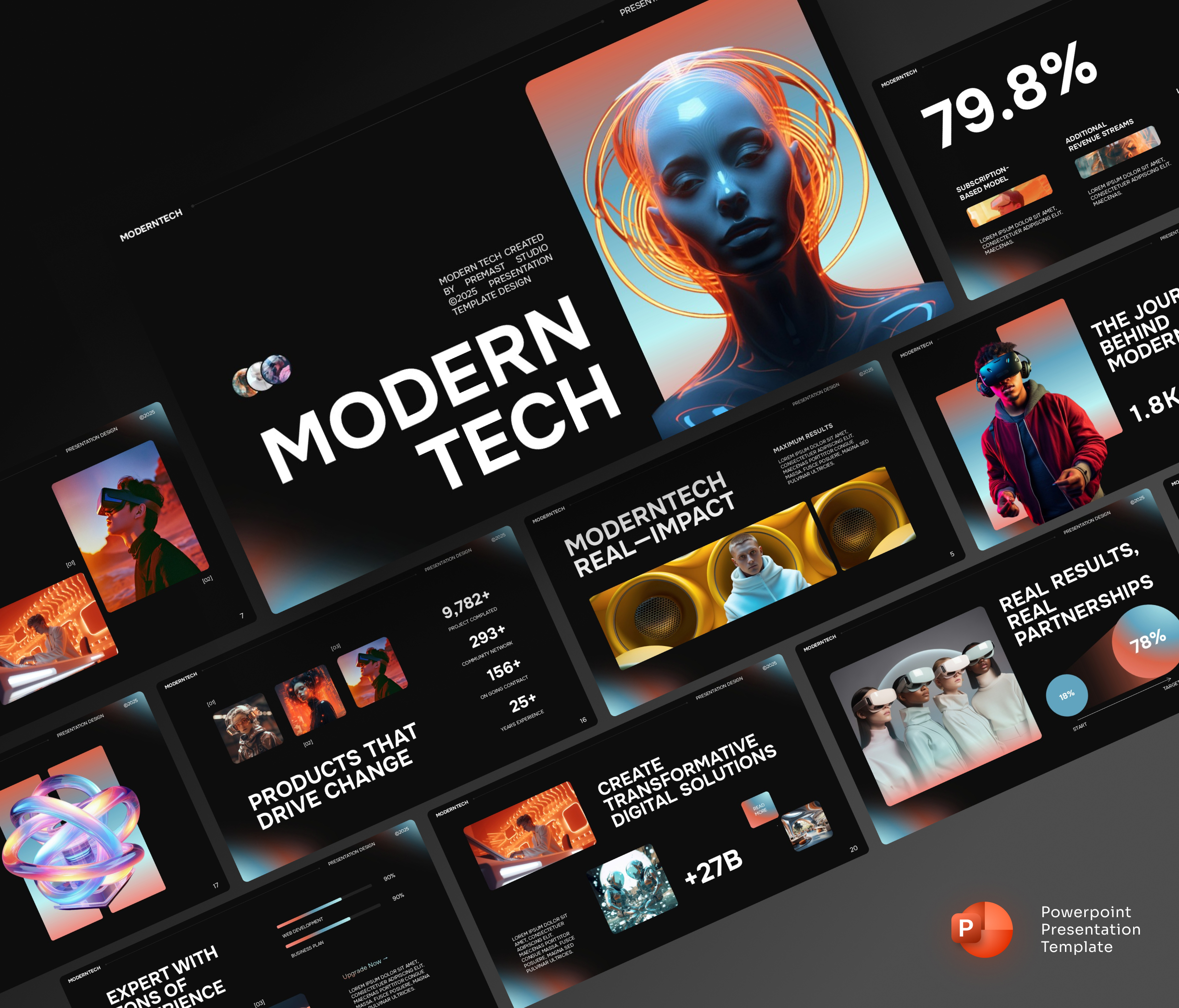 Modern Tech – Presentation PowerPoint Template