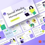 Social Media Management Presentation PowerPoint Template