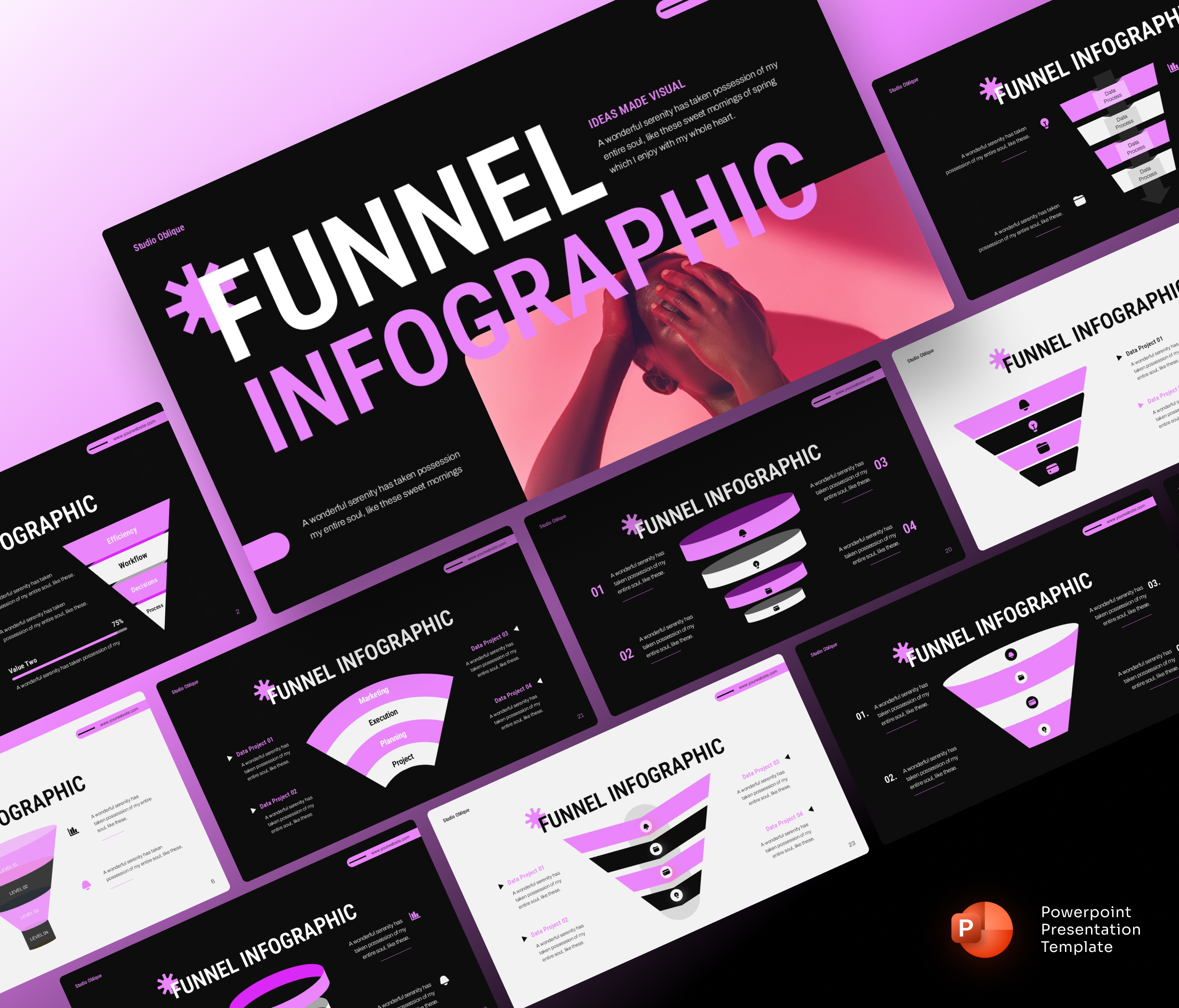 Funnel Diagram Presentation PowerPoint Template