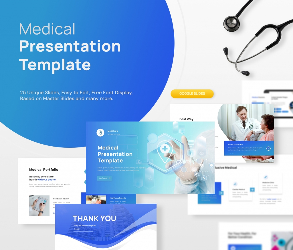Medical Presentation Google Slides Template | Premast