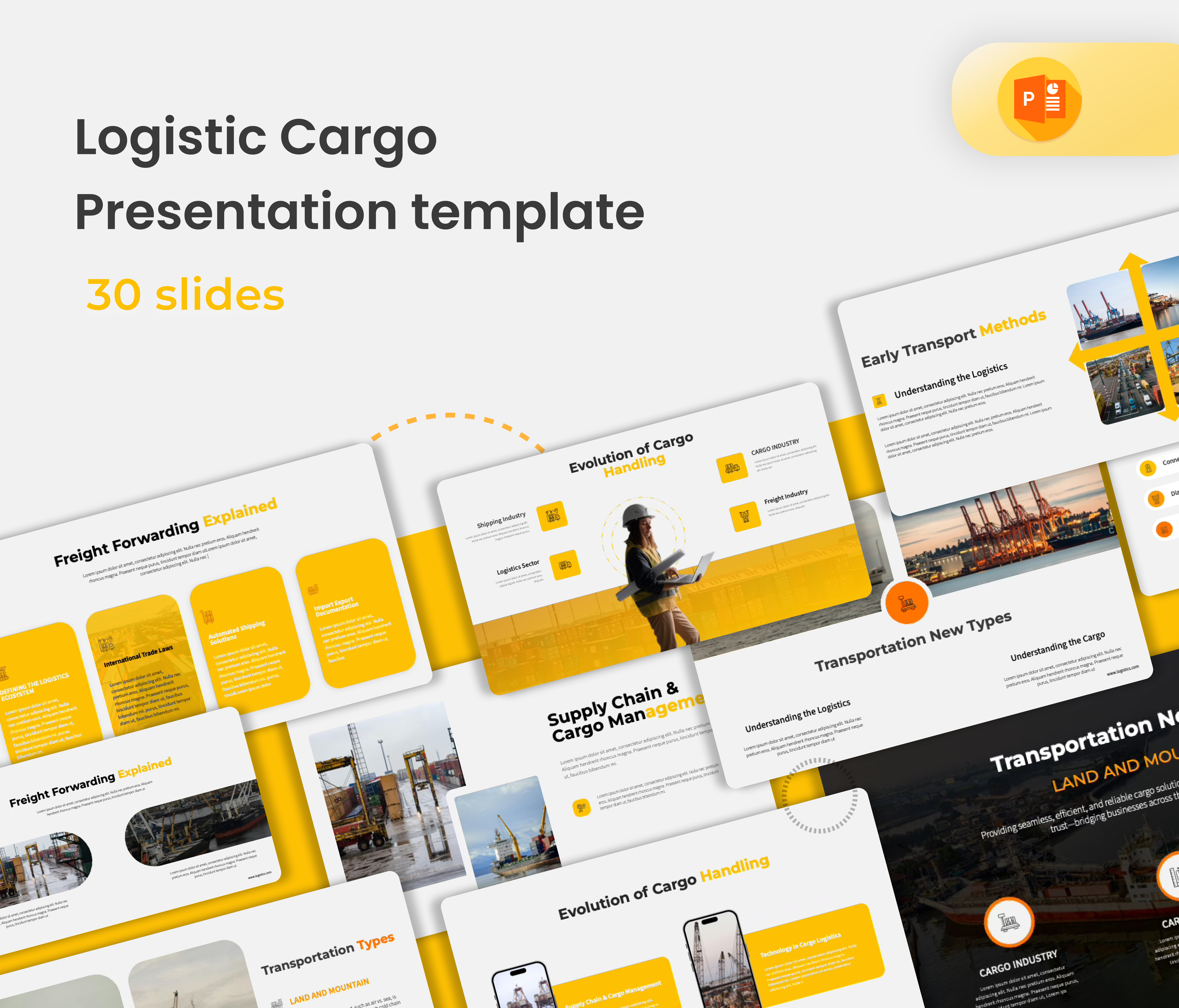 Logistics & cargo presentation template