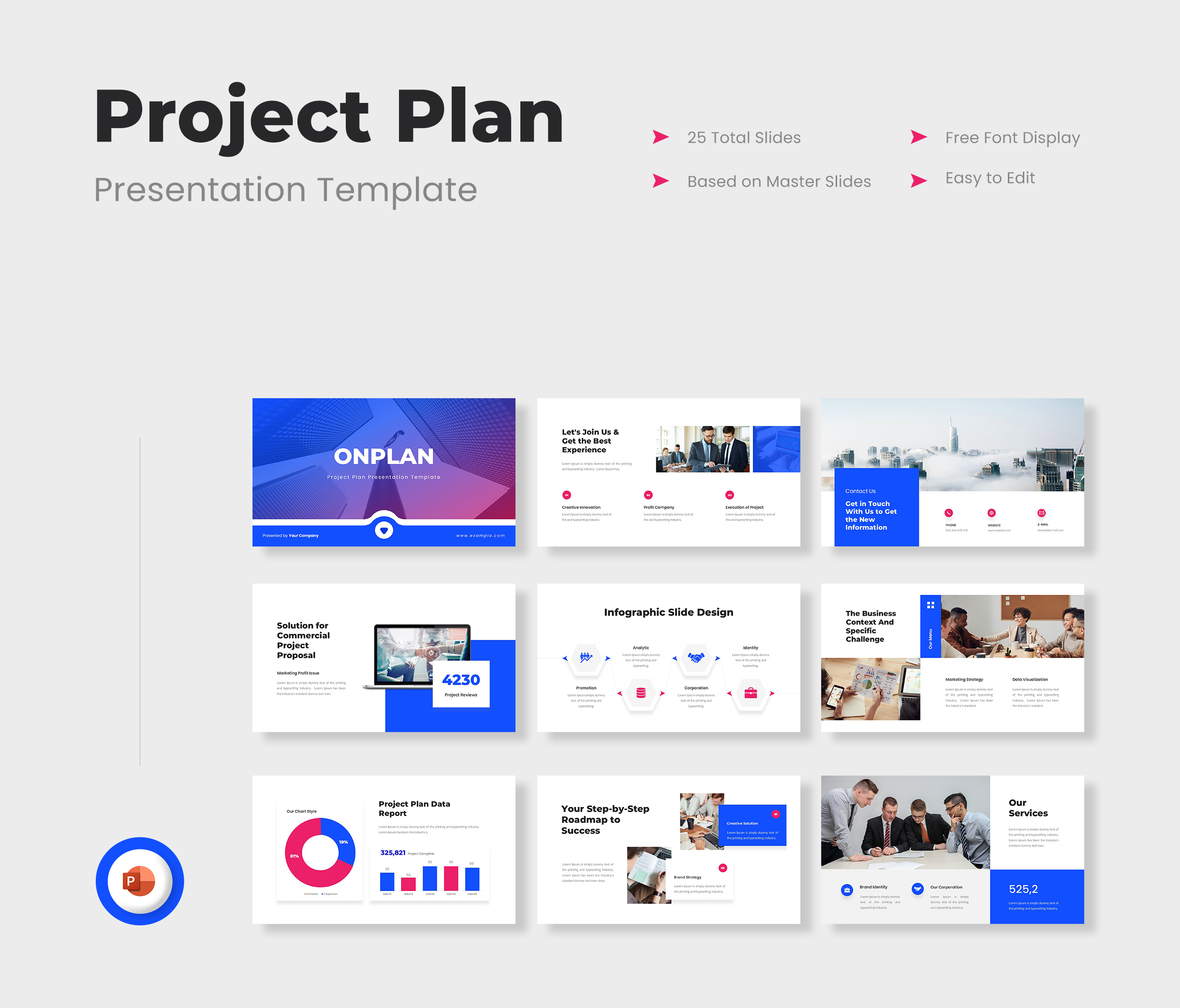Onplan – Project Plan PowerPoint Presentation Template