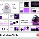AI Modern Tech PowerPoint Presentation Template