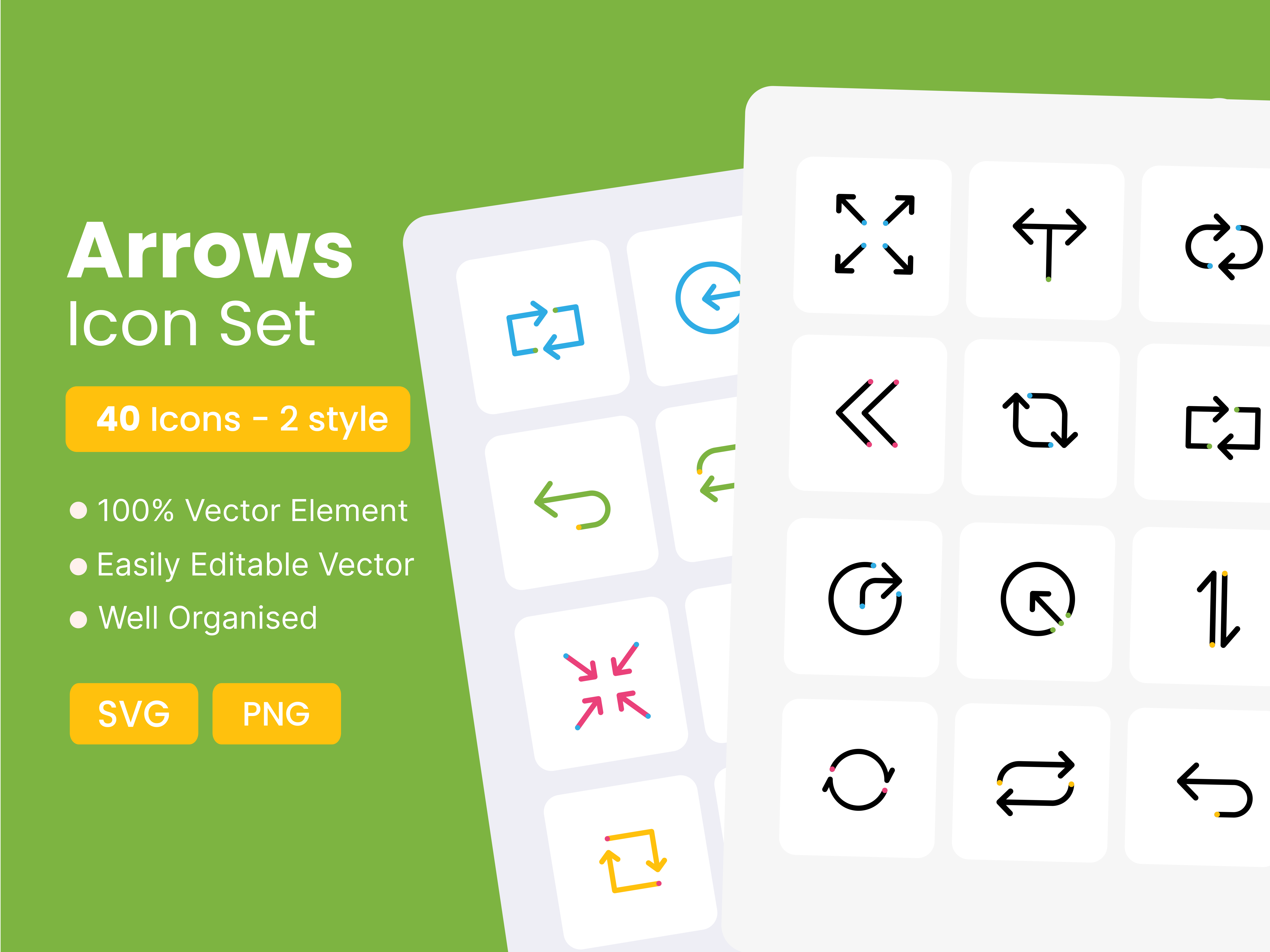 40 Arrows icon pack