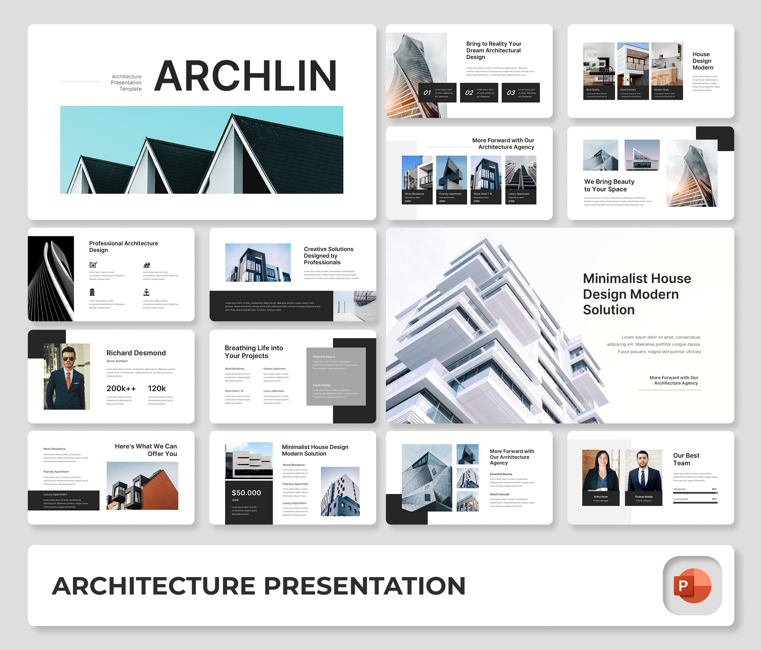 Archlin – Architecture PowerPoint Presentation Template