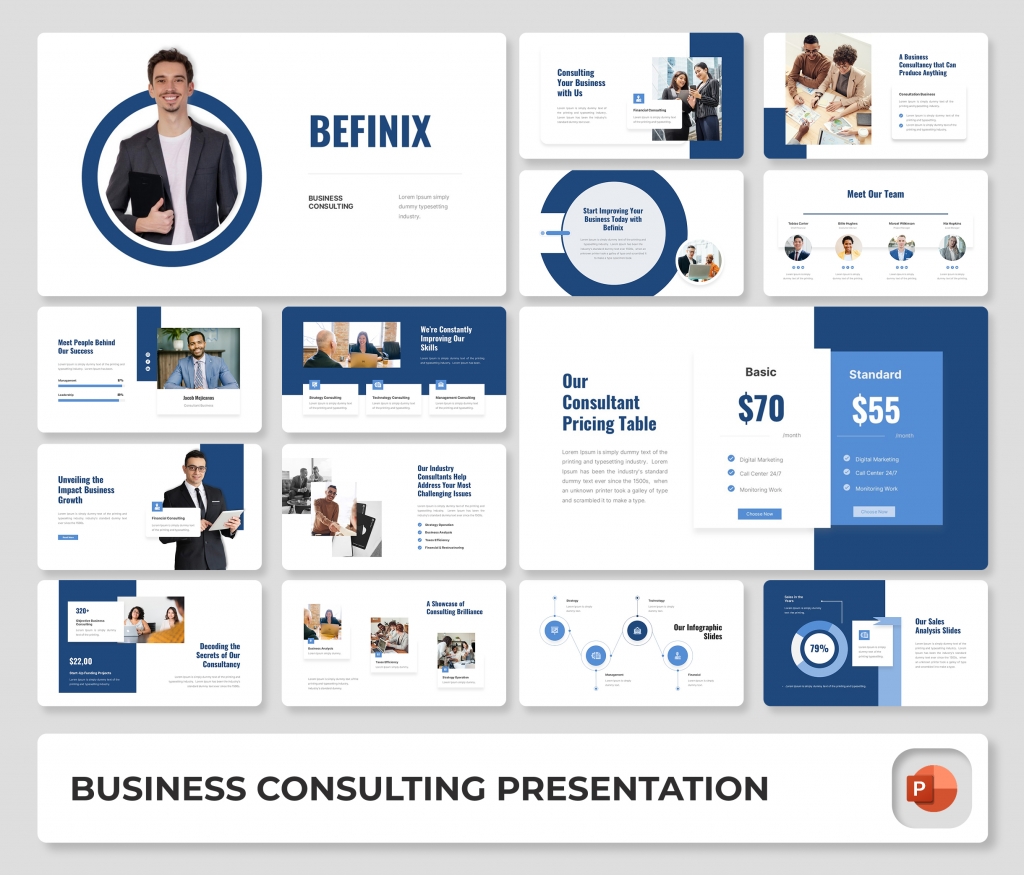 Premast | Befinix - Business Consulting PowerPoint Presentation Template