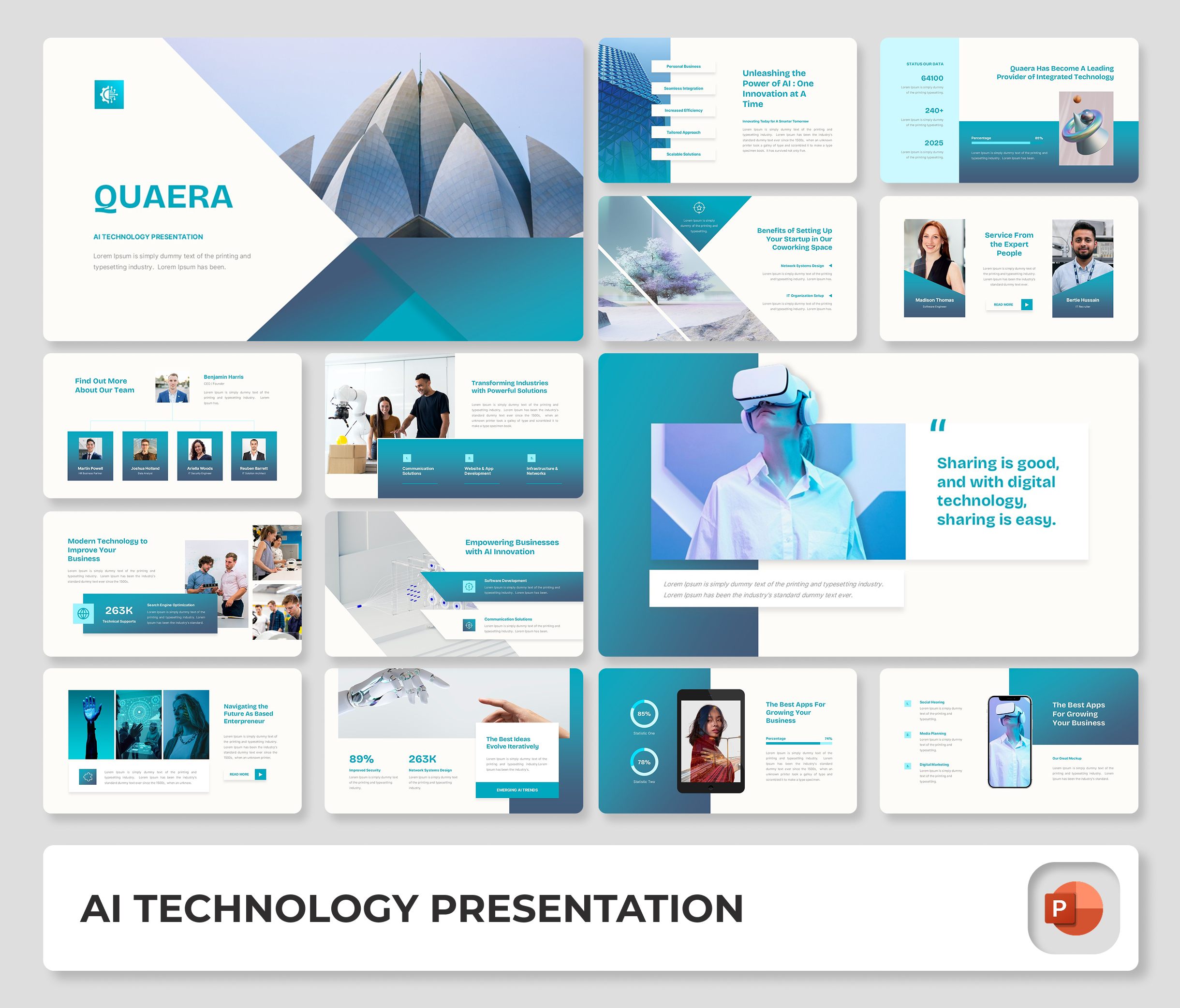 Quaera – AI Technology PowerPoint Presentation Template