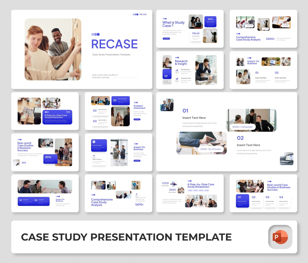 Recase - Study Case PowerPoint Presentation Template | Premast