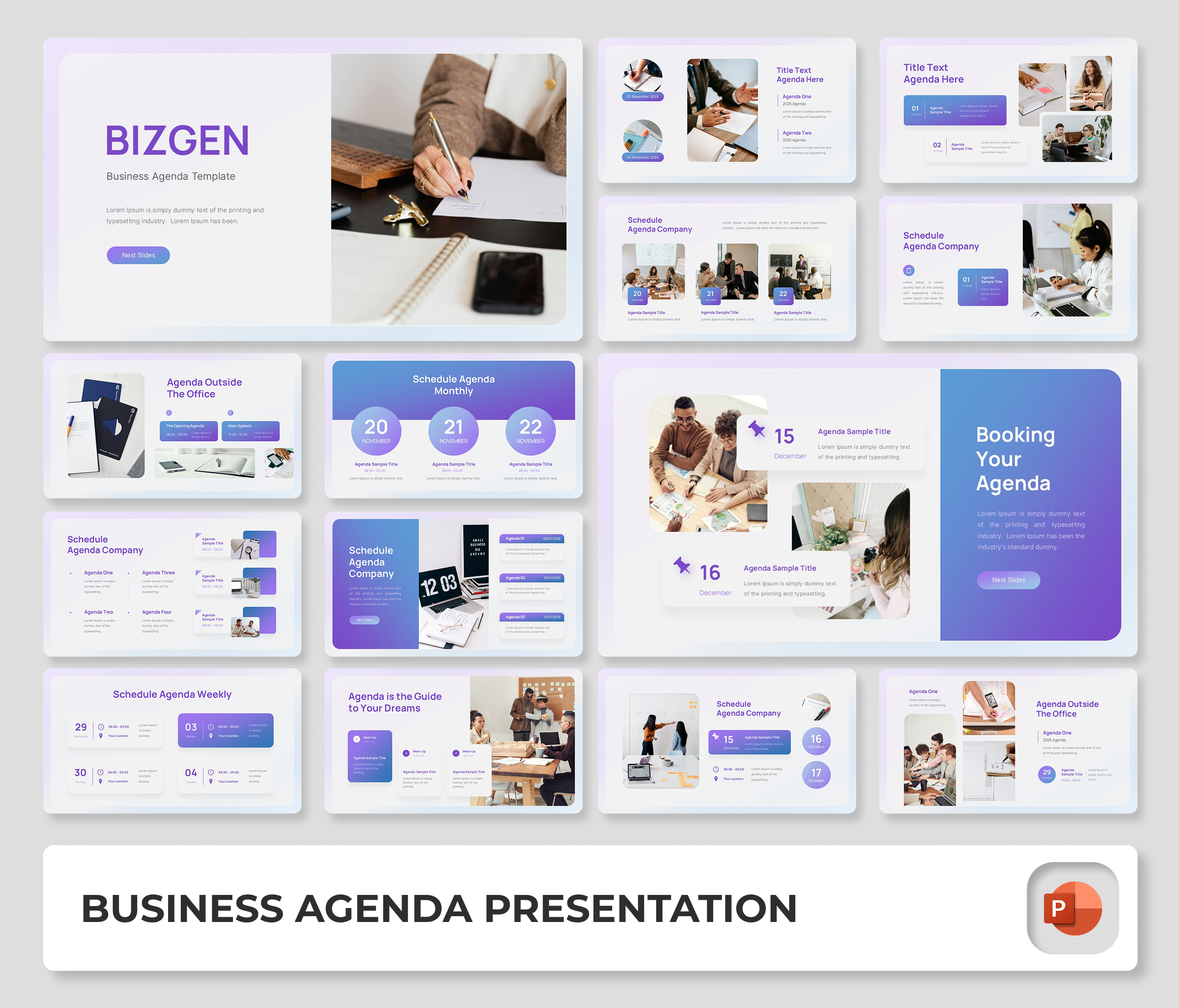 Bizgen – Business Agenda PowerPoint Presentation Template