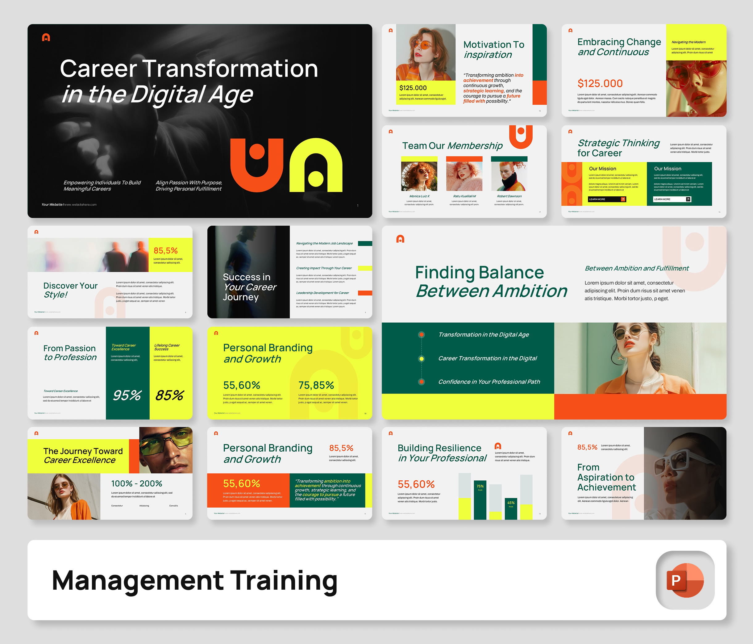 Management Training PowerPoint Presentation Template