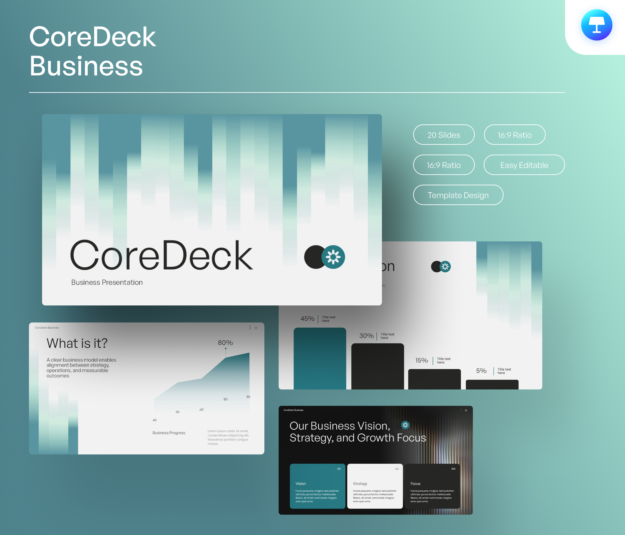 CoreDeck Business Keynote Template
