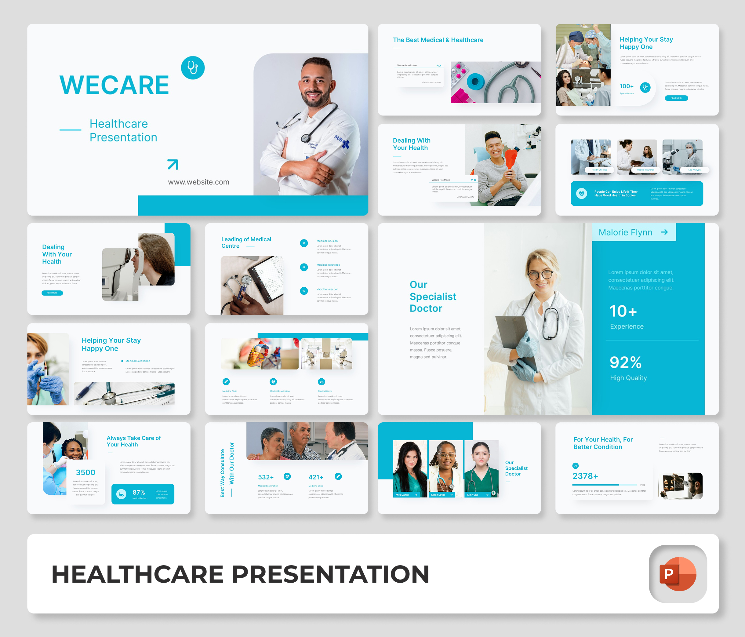 WECARE Healthcare & Medical Presentation Template